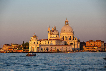 Image showing Santa Maria della Salute in Venice, Italy at sunrise