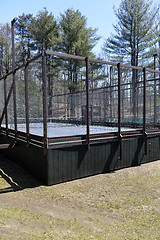 Image showing platform paddle tennis court at private suburban club
