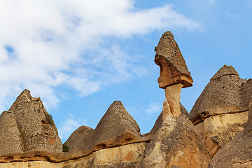 Image showing Fairy houses stone cliffs