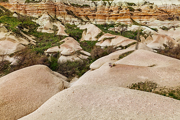 Image showing Eroded stone cliffs