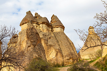 Image showing Fairy houses stone cliffs