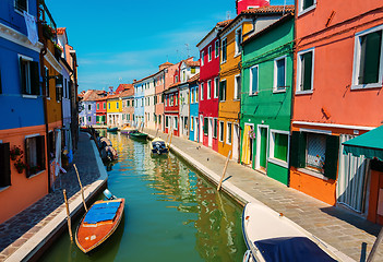 Image showing Houses in summer Burano