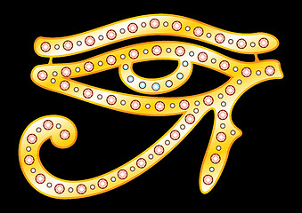 Image showing Gold eye of Horus