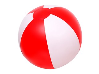 Image showing Isolated beach ball