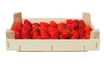 Image showing Strawberries in a box