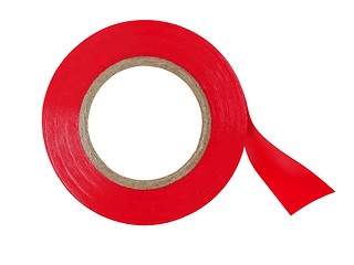 Image showing Red insulating tape