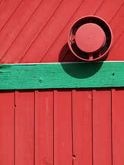 Image showing Red and Green Paneling