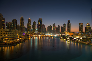 Image showing musical fountain in Dubai