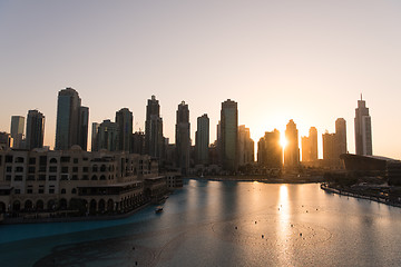 Image showing musical fountain in Dubai