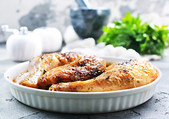 Image showing baked chicken legs 