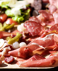 Image showing Delicious Cold Cuts