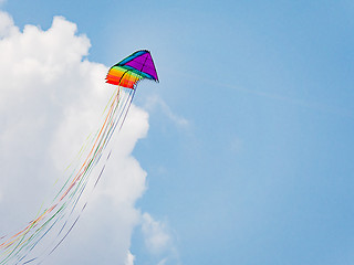 Image showing Stack of delta stunt kites