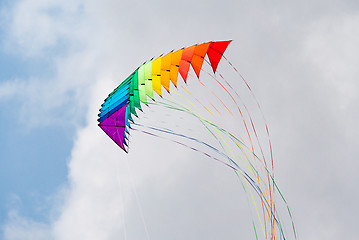 Image showing Stack of delta stunt kites