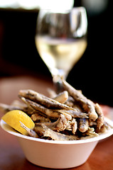 Image showing Crunchy Fried Anchovies