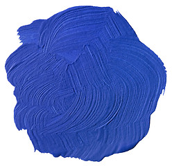 Image showing Blue Paint Blot Cutout