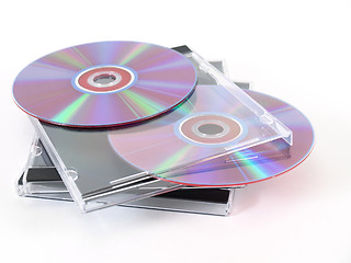 Image showing CDs with Jewel Cases