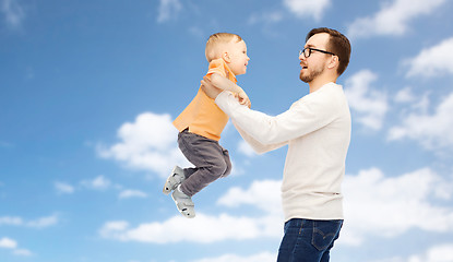 Image showing father with son playing and having fun