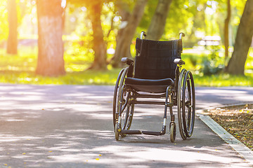 Image showing Empty wheelchair 