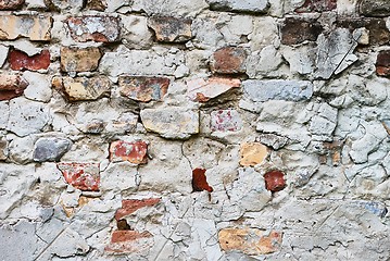 Image showing Brick Wall Closeup