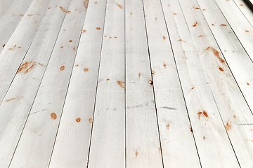 Image showing Wood deck lumber