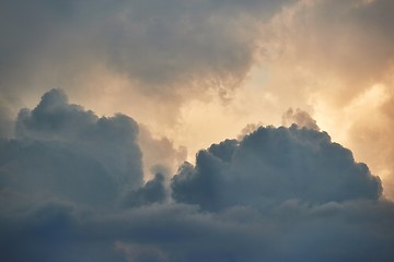 Image showing Stormy clouds in the sky