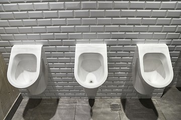 Image showing Urinals Public Toilet