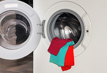 Image showing underwear in washing machine