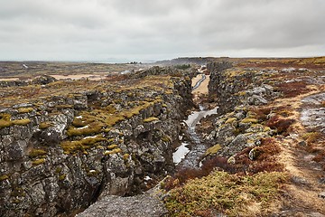 Image showing Thingvellir landscape in Iceland