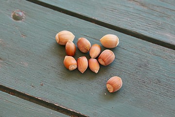 Image showing Hazelnut on a table