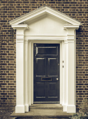 Image showing Vintage looking British door