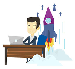 Image showing Business start up vector illustration.