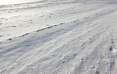 Image showing snow photo, close up