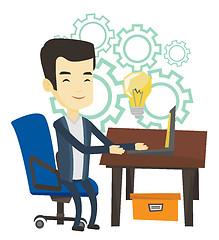 Image showing Successful business idea vector illustration.