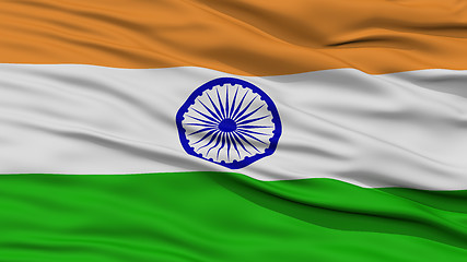 Image showing Closeup India Flag