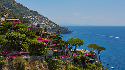 Image showing Beautiful view on Amalfi coast, Italy