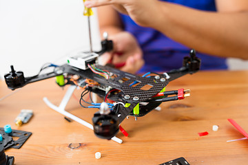 Image showing Making of drone