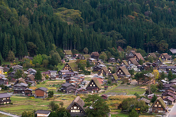 Image showing Old village in Shirakawago