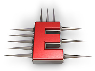 Image showing prickles letter e