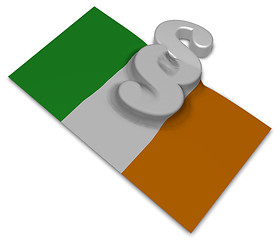 Image showing paragraph symbol and irish flag