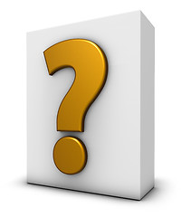 Image showing question mark and box