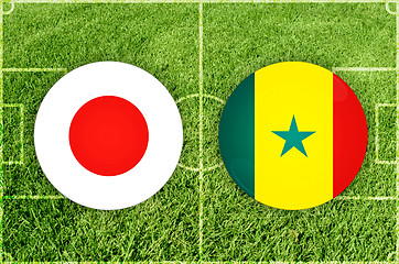 Image showing Japan vs Senegal football match