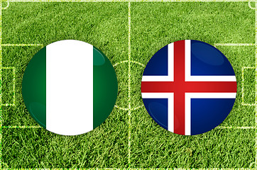 Image showing Nigeria vs Iceland football match
