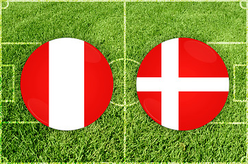 Image showing Peru vs Denmark football match