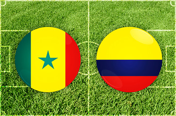 Image showing Senegal vs Colombia football match