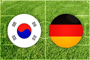 Image showing South Korea vs Germany football match