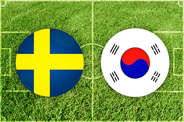 Image showing Sweden vs South Korea football match