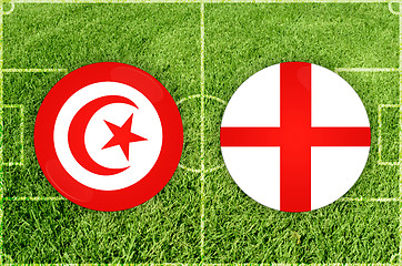 Image showing Tunis vs England football match