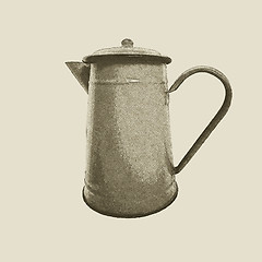 Image showing hand drawn vintage kettle