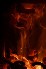 Image showing Fire flames