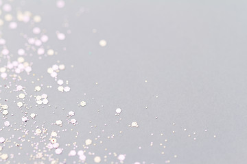 Image showing Color glitter - macro photo